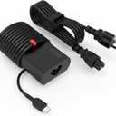 2025 Slim 65W USB C Charger Compatible with Lenovo ThinkPad Chromebook Yoga Flex ThinkBook IdeaPad Computer Type C Fast Charging Power Cord AC Adapter