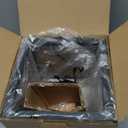 EDISHINE Modern LED Table Lamp, Minimalist Bedside Lamp with Solid Wood Base, 3 Way Dimmable, 3000K/4500K/6000K, 470LM, Black Gold Square Geometric Nightstand Lamp for Living Room, Bedroom, Office