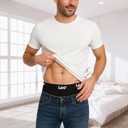 Lee Mens Underwear 4 Pack Boxers for Men Cotton Stretch Boxer Briefs (Black)