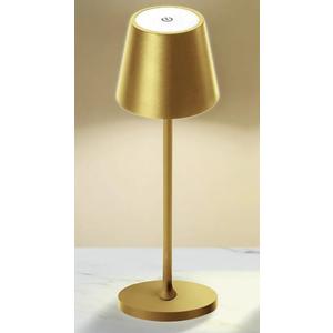 Pack Cordless Table Lamp,Portable LED Desk Lamp, 5200mAh Battery Operated, 3 Color Stepless Dimming Up, for Restaurant, Bedroom, Bars, Outdoor Party, Camping, Coffee Shop Night Light Gold 1 Pack
