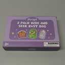 Joyreal Hide and Seek Busy Bag- 3 Pack Seek and Find Hidden Object Game, Sensory Hidden Object Search Problem Solving Travel Game for Kids 3+, Including Alphabet, Food, Fish, Animal (Green)