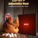 PETNF Chicken Coop Heater 140 Watts Radiant Heat Chicken Heater Energy Efficient Design Safer Than Brooder Lamps Heater for Chicken Coop, Heating Wire UL-Compliant Two Ways to Use, 11.81''x15.74''