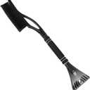 Snow Brush with Ice Scraper for Car, 24" Scratch Free Snow Removal Tool with Ergonomic Foam Grip, 2 in 1 Detachable Ice Scraper & Brush for Vehicle Windows/Windshield (Black)