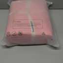 BESTOUCH Duvet Cover Set 100% Washed Cotton Linen Feel Super Soft Comfortable Chic Lightweight 3 PCs Home Bedding Set Solid Red Pink Cal King