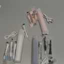 3 Pack Electric Toothbrush for Adults,6 Mode Rechargeable Electric Toothbrushes with 12 Replacement Brush Head, Fast Charge 2 Min and 30s Timer for Travel Business (Black&pinkness&white)