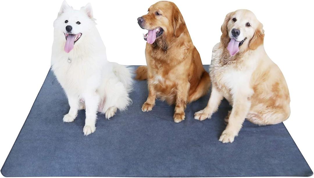 Peepeego Non-Slip Dog Pad 65" x 48", Washable Puppy Pads with Fast Absorbent, Waterproof for Training, Whelping for Puppy Playpen