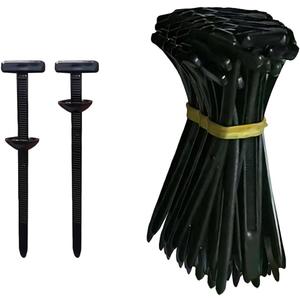 Universal Cable Tie Buckle for Car,3.5" Length Heavy Duty Self-Locking Zip Ties Holder, Bumper Retainer Tool Fasteners Trunk Lid, Zipties for Wheel Liner Repair Tools (20, Blcak)