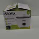 AROMA Rice Cooker, 3-Cup (Uncooked) / 6-Cup (Cooked), Small Rice Cooker, Oatmeal Cooker, Soup Maker, Auto Keep Warm, 1.5 Qt, White, ARC-393NG