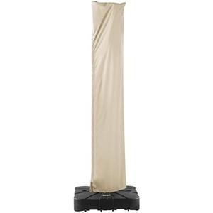Patio Umbrella Cover UV Resistant Outdoor Offset Cantilever Umbrella Covers with Zipper and Rod, Beige