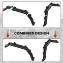 SAUTVS XL Fender Flares for Polaris General 1000/4 1000 2016-2026, Heavy Duty Front and Rear Mud Flaps Mud Guards Fender Flares for Polaris General 1000/4 1000 16-26 Accessories, Replace #2884220