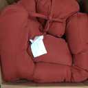 Wellsin Outdoor Chair Cushions Set of 2, Patio Cushions for Outdoor Furniture, Tufted Waterproof Outdoor Chair Pads, 19 x 19 Inch, Brick Red