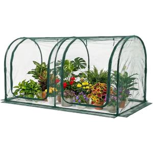 Crop Cage for Garden,98"x49"x49" Tunnel Plant Netting Cover with Zipper,Garden Bed Cover for Protection for Vegetables Fruits,Garden Cage for Plant and Animal