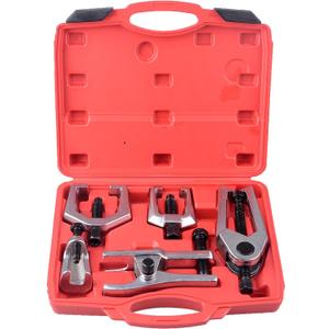 DAYUAN 5pcs Professional Front End Service Tool Kit, Pitman Arm Puller, Ball Joint Separator Tie Rod Remover Tool