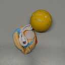 BARHOMO Dog Balls,The 3rd Generation Interactive Toys for Puppy/Small/Medium/Large Dogs,Improved Dog Rolling Effect Tennis Ball with Strap, Tough Motion Activated Automatic Moving Dog Toys (Yellow)