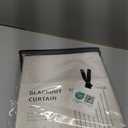 100% Blackout Shield Linen Blackout Curtains for Bedroom 84 Inches Long, Back Tab/Rod Pocket Living Room Drapes, Thermal Insulated Blackout Curtains 2 Panels Set, 50" W x 84" L, Cream