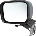 Left Driver Side Mirror 7pins Compatible with Renegade 2015-2023 with Heated & Signal Light and Temperature Sensor CH1320445 Prime Paint (7 Pins)