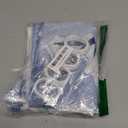 MAYZUS Extra Long Shower Curtain 72 x 96 Inch, Floor to Ceiling X-Long Tall Watercolor Floral Fabric Shower Curtain, Modern Abstract Navy Blue Flower Bathroom Shower Curtain Set with Hooks