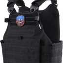 MGFLASHFORCE Tactical Vest for Men, Airsoft Molle Vest (One Size, Black)
