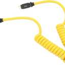 Type C to Type C Charging Cable, USB C Data Cable 8K 60Hz Screen Casting 20Gbps for Phone (C Male to C Male 1.8m/5.9ft Coiled Cable)