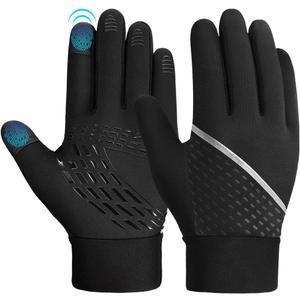 OOPOR Winter Warm Running Kids Gloves - Cold Weather Thermal Bike Snow Ski Sports Mittens medium