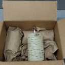 Eywamage Birch Bark Flameless Pillar Candles with Remote, Flickering Rustic Battery LED Wood Candles Set of 3