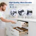 6 Pairs Soft Close Drawer Slides 22 Inch, Full Extension Heavy Duty Ball Bearing Cabinet Rails, Quiet Silent Side Mount Drawer Glides for Kitchen,Office,Tool Box,Dresser, 100 LB Capacity