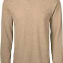 Soffe mens Midweight Cotton Long Sleeve T-shirt, 1 & 2 Packs (XX-Large, Sand)