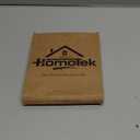 HOMOTEK 8 Pack Hinge Pin Black Door Stopper,Adjustable Deluxe Heavy Duty Door Stopper 2-1/2"x1-3/4,with Black Rubber Bumper Tips