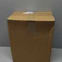 Anzoymx Stainless Steel Bathroom Trash Cans 1.8 Gallons Small Garbage Can with Pop up Lid, Metal Narrow Wastebasket, Slim Waterproof Litter Trash Bins Set for Bedroom, Toilet, Office (Black)