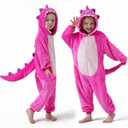 Kids Boys Girls Halloween Onesie Costume,One Piece Pajamas,Halloween Funny Animal Onesie Cosplay Costume 3-14Y (11-12 Years, Dinosaur04)