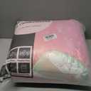 A Nice Night 6Pcs Gradient Glitter Bedding Set for Girls Twin Size, Colorful Rainbow Galaxy Comforter Set, Ultra Soft Bedding Sets, Pink