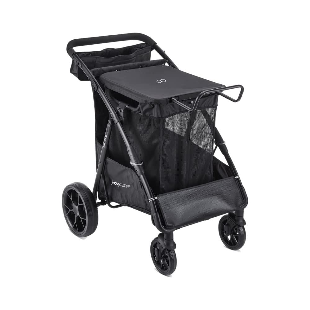 Joovy Platoon Utility Cart - The Ultimate Beach Wagon with All-Terrain Wheels, Removable Storage Basket, Personal Organizer, 150Lbs Capacity