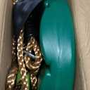 AGPTEK Disc Swing with Monkey Bars,Tree Swing Set Accessories Rope Disk Swing Seat with Carabiner and 22in Hanging Strap Heavy Duty Swingset for Zipline Outdoor Playground, Jungle & Gym(Green)