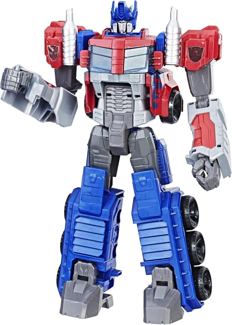 Transformers Toys Heroic Optimus Prime Action Figure - Timeless Large-Scale Figure, Changes into Toy Truck - Toys for Kids 6 and Up, 11-Inch  
