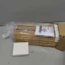 LazBlinds Cordless Blackout Bamboo Roman Shades, Room Darkening Blinds for Interior Windows, Thermal Insulated Roll Up Bamboo Blinds for Home & Patio, 23" W x 64" H, Papara Carbon