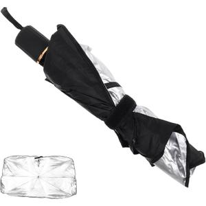 Healifty Windshield Sun Shade Umbrella for Cars Compact and Portable Car Sunshade Efficient Heat Easy Installation and Foldable Design for Use