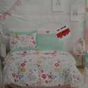 moon beams comforter Bedding Ensemble. Twin Size. Comforter Set: 1 Comforter, 1 Sham. Sheet Set : 1 Flat Sheet, 1 Fitted Sheet, 1 Pillowcase