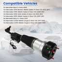 Front Left Air Suspension Strut Shock Absorber for Mercedes-Benz S-Class W221 S550 S450 S350 CL550 2007-2013 4MATIC AWD Replacement Air Suspension Kits 2213200438 2213200538