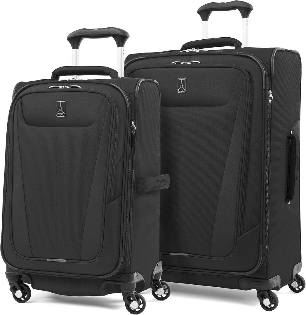 Travelpro Maxlite 5 Softside Spinner Set, Black, 2-Piece (21/25)