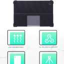 Case for Lenovo Tab Plus 11.5 Inch Android 14 Tablet 2024- Soft Silicone Shock Proof Lightweight Stand Rubber Shell Protective Cover,Kids Friendly Soft Silicone Adjustable Stand Cover,Black