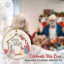 4 x 2026 Nativity Scene Christmas Ornaments for Christmas Tree - Catholic Faith Idea Gifts, Christian Ornaments Keepsake, Religious Gifts for Women, Family, Friend Jesus Birthday