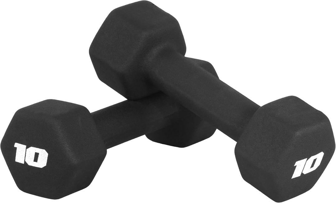 CAP Neoprene Dumbbell Weights Pairs & Sets | Black, Size: 10 lb - Pair
