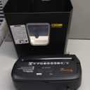 Bonsaii 6-Sheet Micro-Cut Paper Shredder, P-4 High-Security for Home & Small Office Use, Shreds Credit Cards/Staples/Clips, 3.4 Gallons Transparent Window Wastebasket, Black (C234-A)