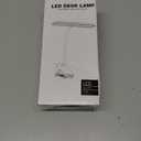 deaunbr Clip on Light, Reading Lights for Books in Bed, Eye Caring 66 LEDs Book Lights, 4 Brightness & Multiple Color Temperatures LED Desk Lamp Rechargeable Night Lamps for Home, Office and Dorm