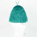 Women's Short curly cute Wig, Costume for Helloween party (Cyan)