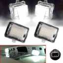 Leesoot 2 Pcs Error Free Xenon White LED License Plate Light Compatible with Mercedes-Benz C E S CLA Class W204 W205 W212 W218 W221 W231 C250 C300 C350 C63 C216 C117 R172 R231 A2218200856