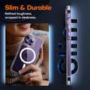 2 x TAURI 2 in 1 for iPhone 14 Pro Max Case, Compatible with MagSafe [Not-Yellowing] with Screen Protector, Military-Grade Protection, Magnetic Case for iPhone 14 Pro Max 6.7", Clear