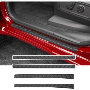 Exterior Door Sill Protector Compatible with 2019-2025 Dodge Ram 1500 Car Sill Guard TPE Car Door Protector Replacement for 2019-2025 Dodge Ram 1500 Accessories
