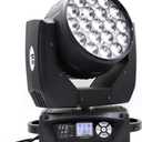 19x15W Zoom Beam Wash Moving Head Light for Stage Lighting Effect with RGBW 4in1 LED and DMX Control Dj Disco and Nightclub (1Pack) (Color Mixing)