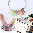 3 Pcs Large Key Ring Hoop Metal Rings for Index Cards Easy to Open and Close Metal Rings for Crafts Book Keychain Key Home Office Photos Files DIY Craft Supplies